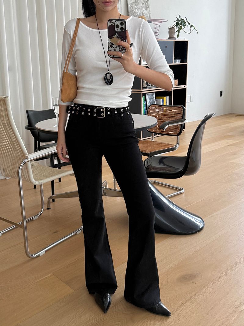 [MADE] CLIP SPAN LONG BOOTS-CUT PANTS