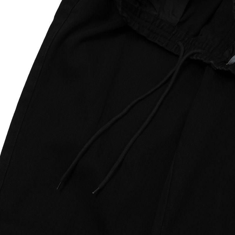 BLACK DRAWSTRING TROUSERS