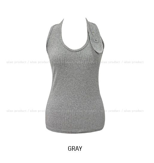 Yoni Eyelet Halter Sleeveless