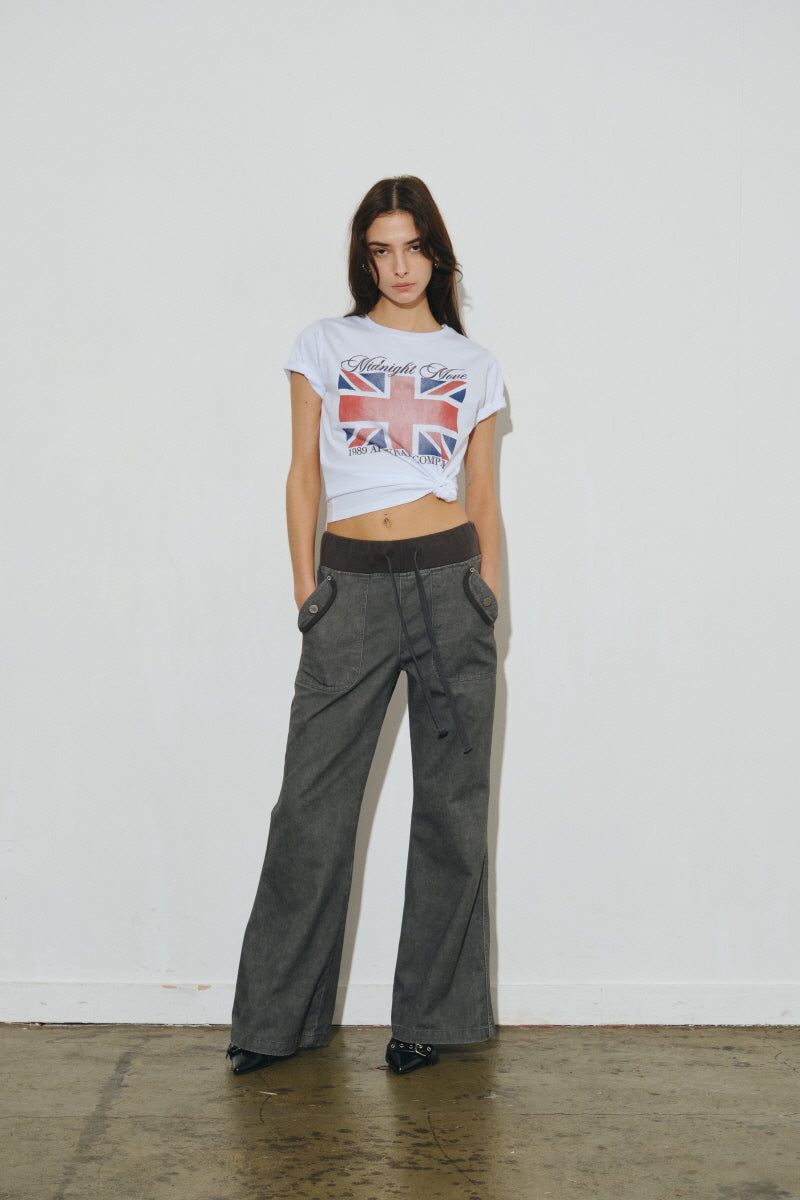 ag cotton pants (dark grey)