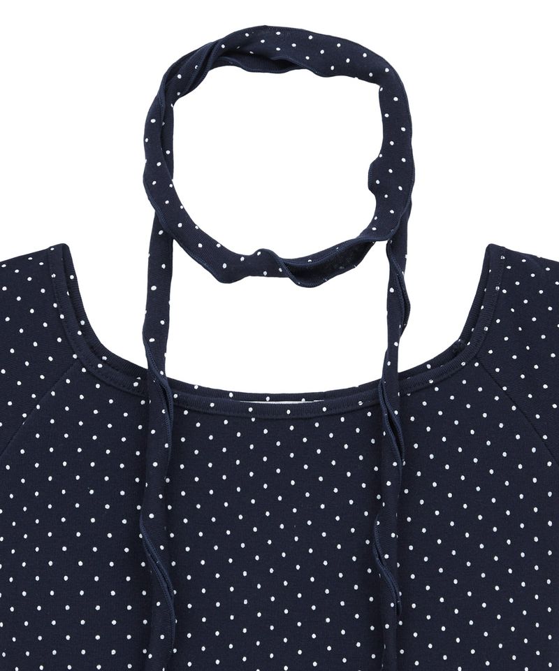 オフ ドット Tシャツ(navy)