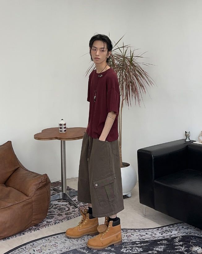Rowoon Cargo Bermuda Banding Pants