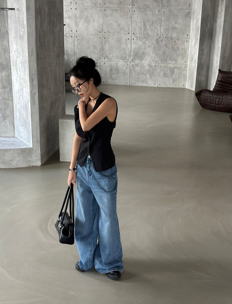 Celeb Long Wide Jeans