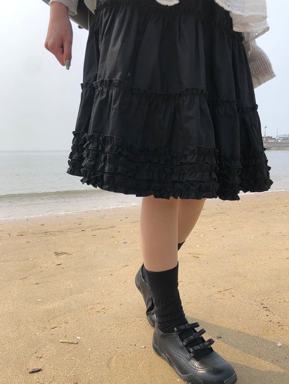 anyonemore（エニーワンモアー）の「Dinhi Frill Tiered Midi Skirt（Skirts）」