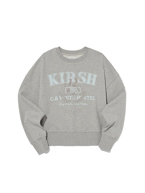 KIRSH（キルシー）の「UNI VINTAGE GRAPHIC SWEATSHIRT [MELANGE GRAY]（Tops）」