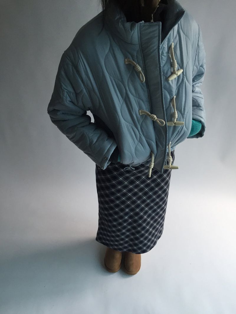 Tencel Vintage Checkered Skirt