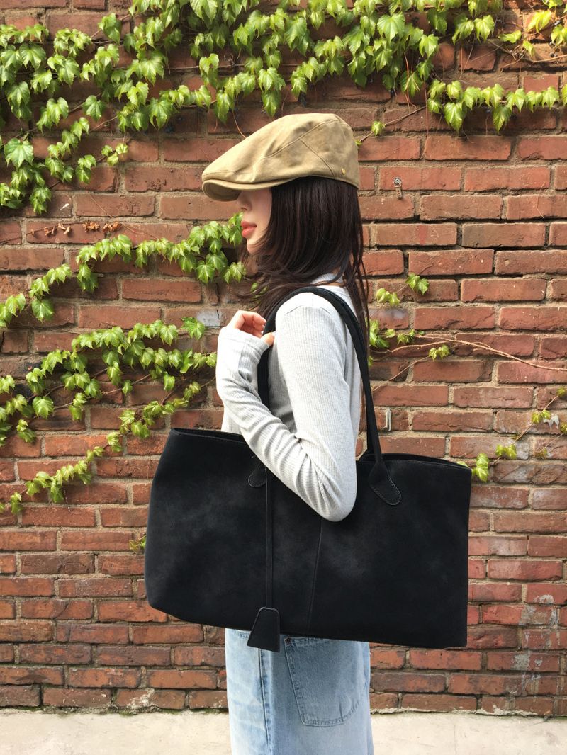 Suede square bag (3color)