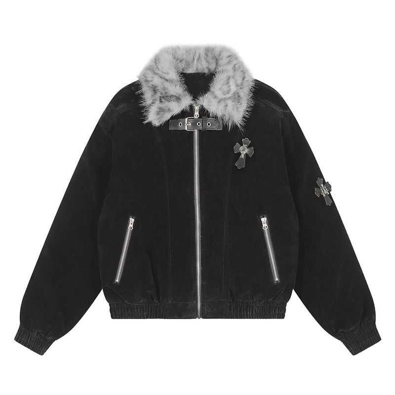 Lumen Leopard Fur Velvet Jumper