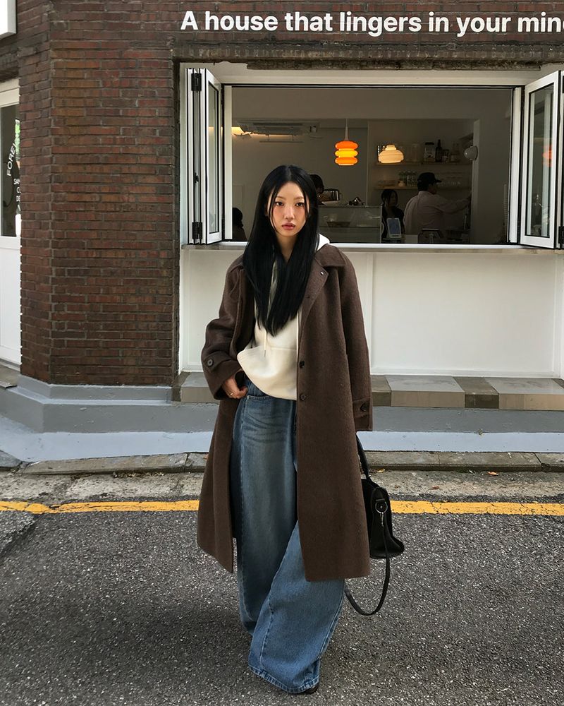 [ORIGINAL] Crew Contrast Wide Denim Pants