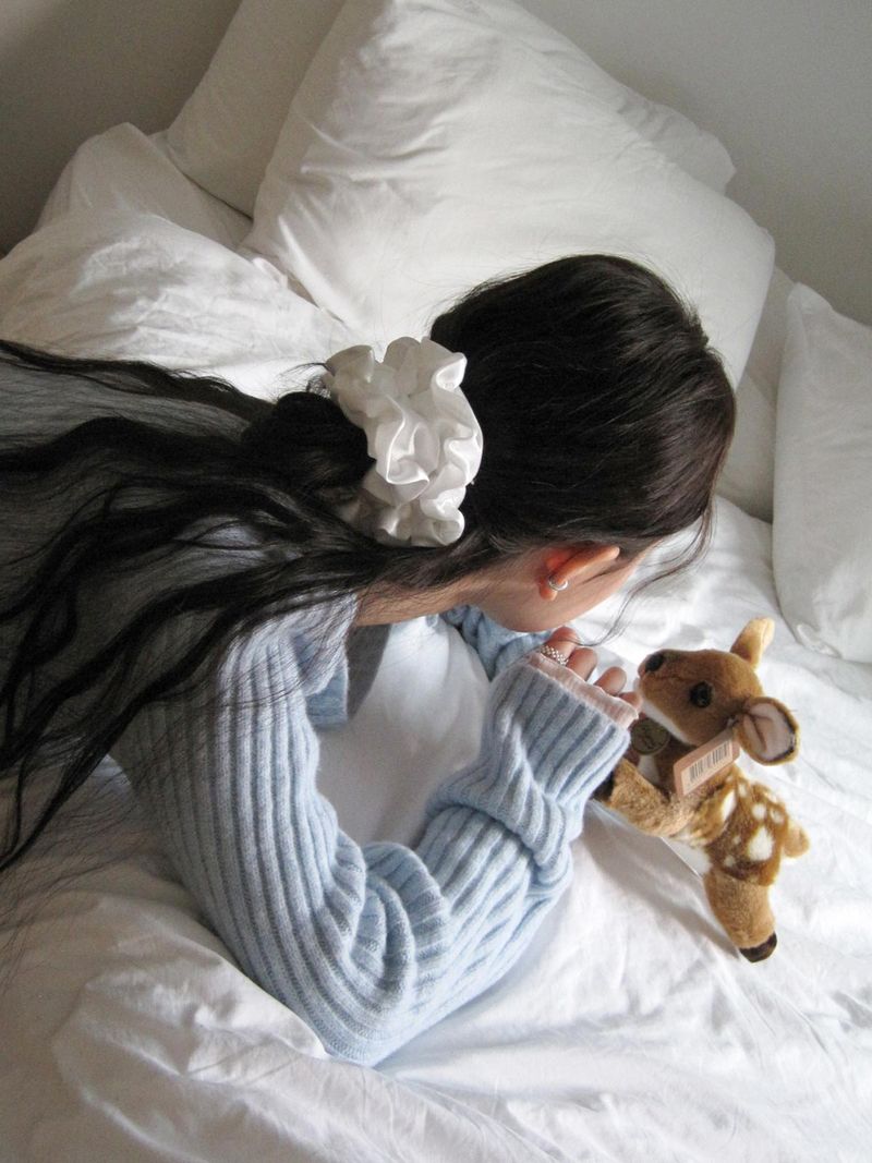 After Frill Scrunchie (White)