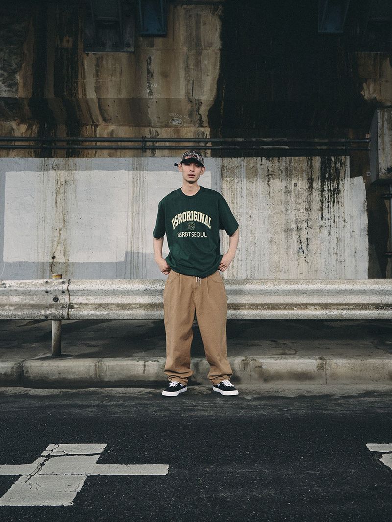 MID90 BAGGY OXFORD PANTS BROWN