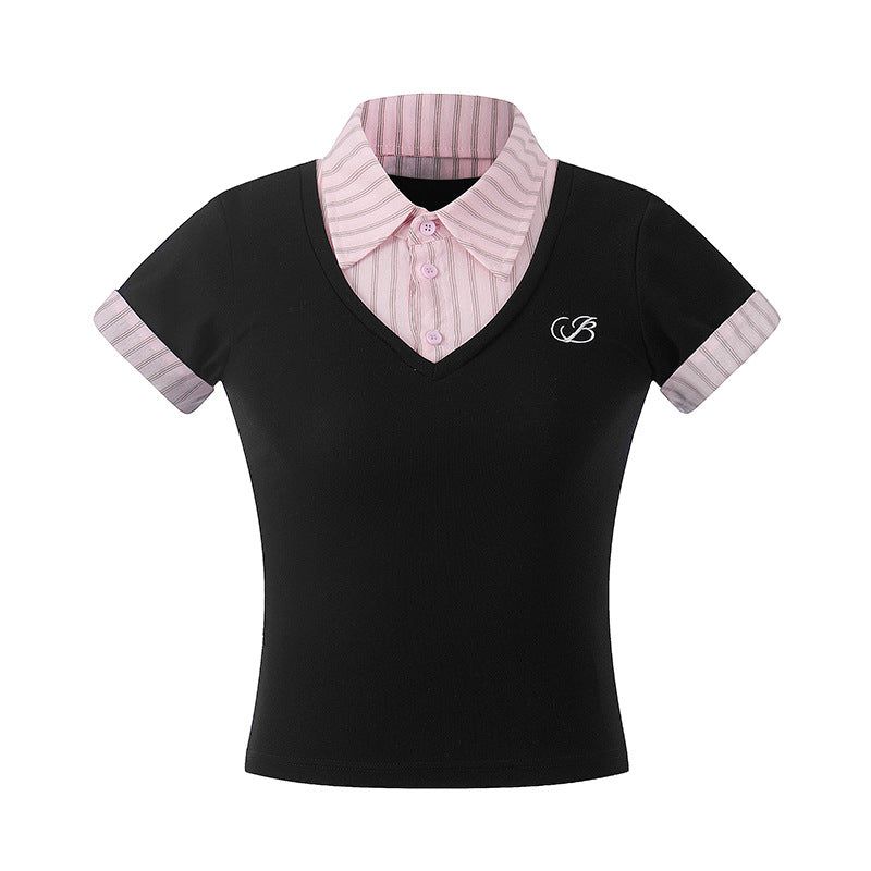 Cozy&Kitsch（コージーアンドキッチ）の「Rielle Layered Collar Tee（Tops）」