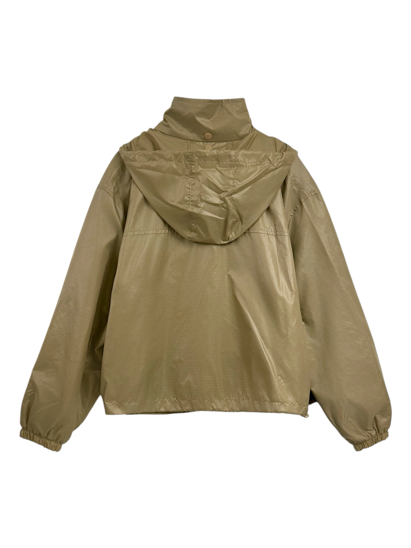 glossy wind jumper (beige)