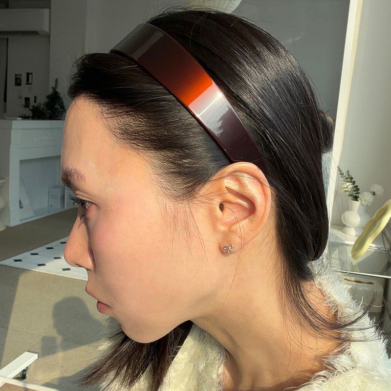 Dark choco hair band