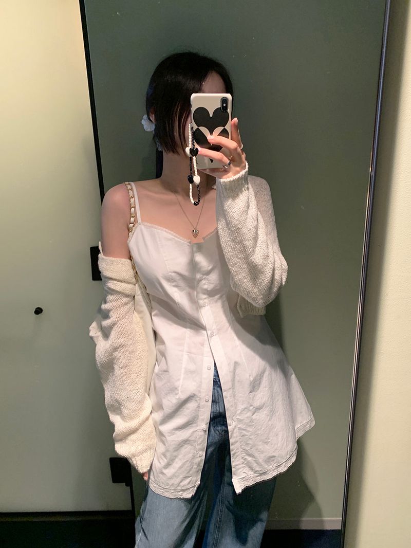 Vanilla two-way lace dress