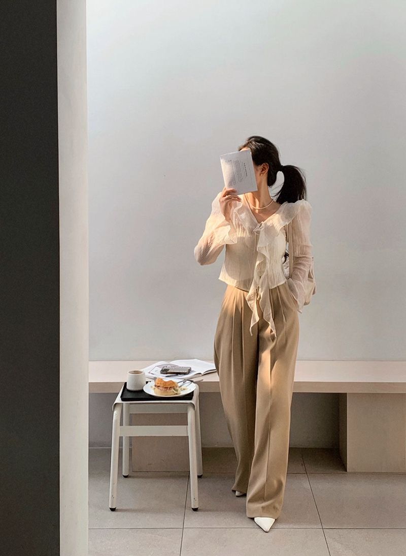 [BELLIDE MADE] Premium, Daily Pintuck Slacks Pants