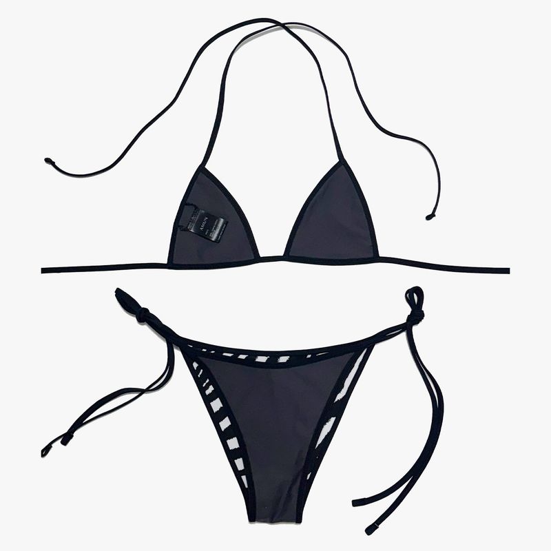 Zoe triangle bikini - wild stripes [micro]