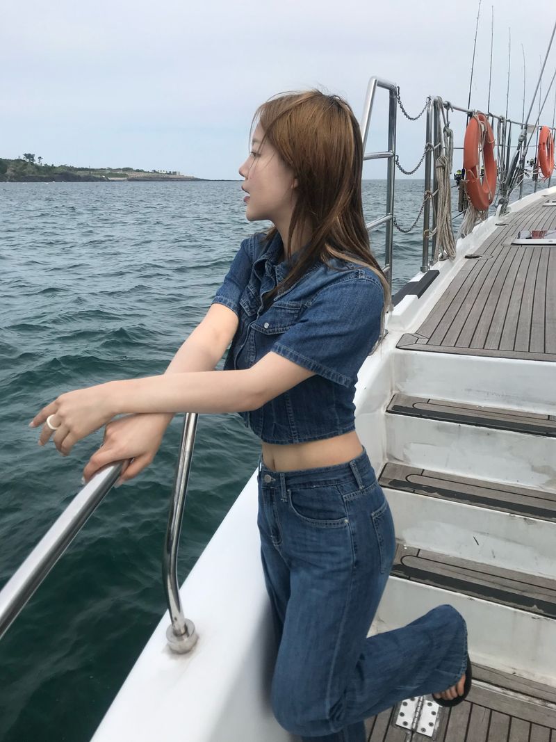 Horizon denim set up shirt
