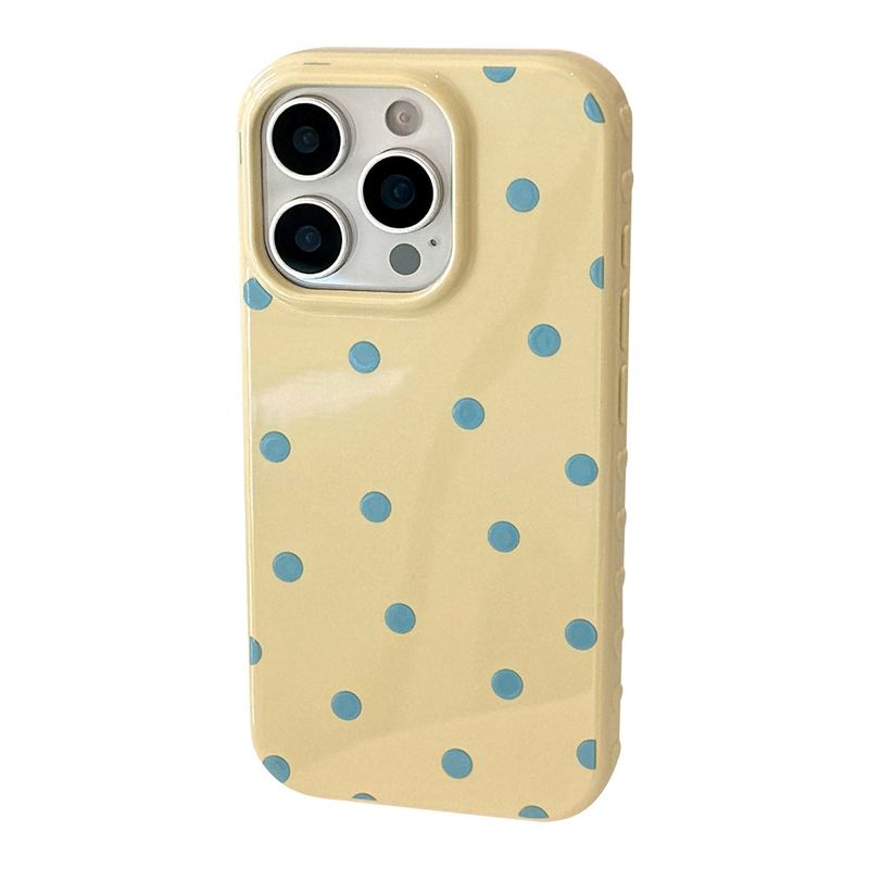 Pastel Tone Dot Pattern Jelly iPhone Case