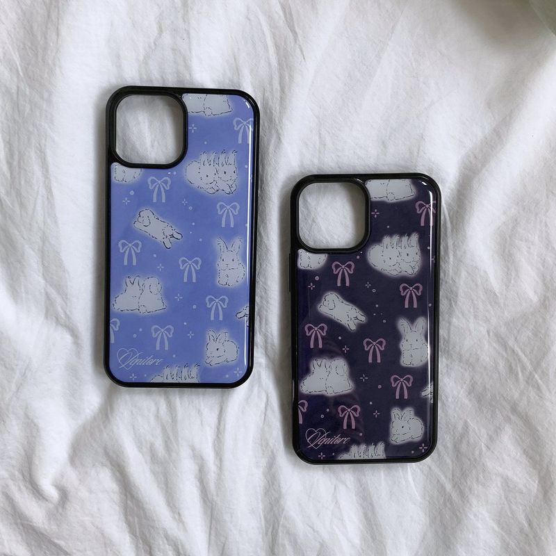 [MADE][Epoxy Bumper Case] Starry Night Bunny • Sky Blue