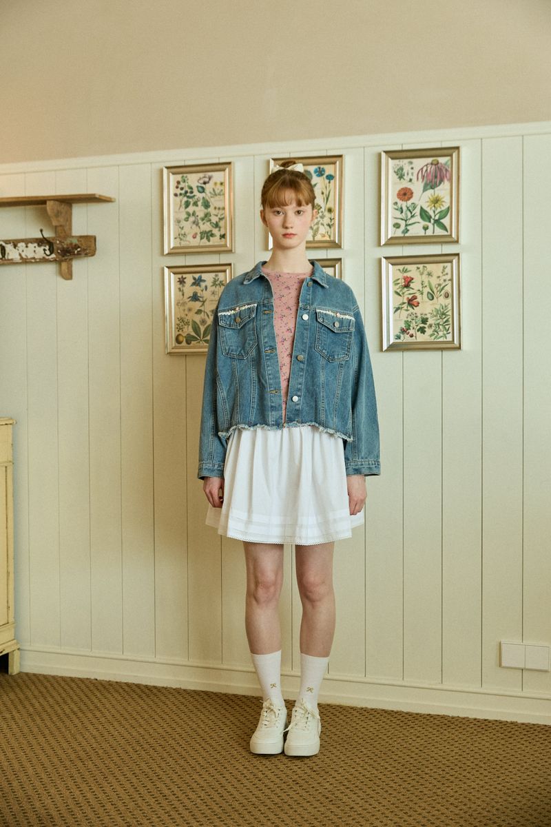 ROSETTE DENIM JACKET