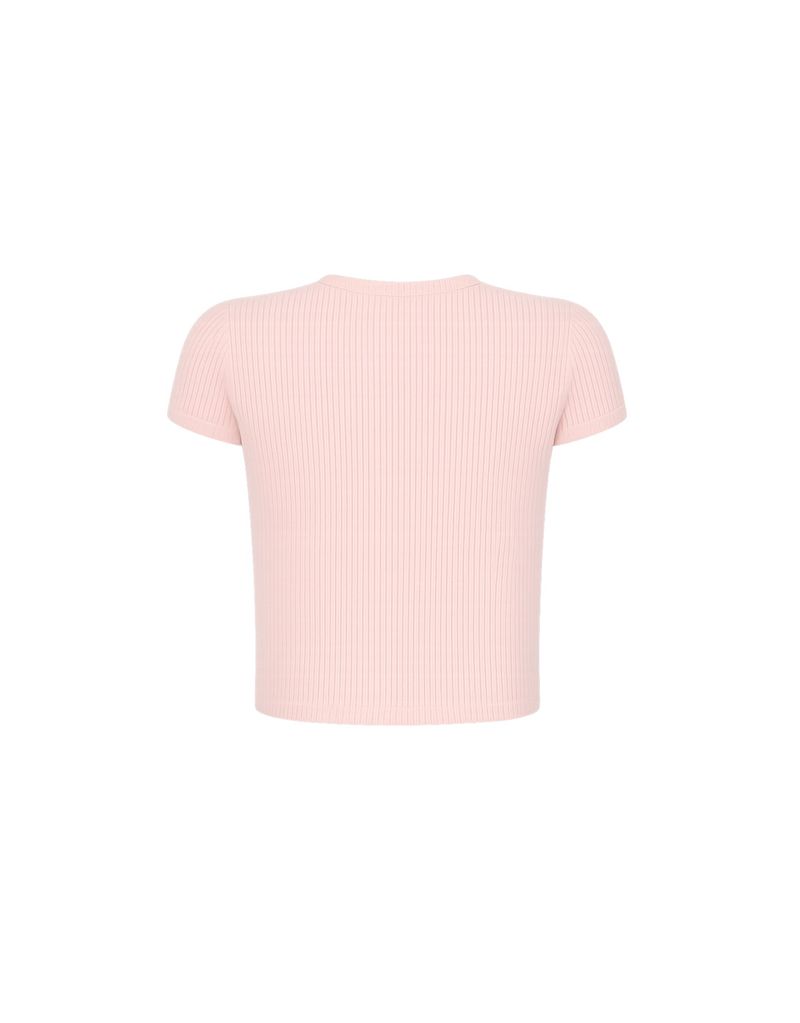 Kaley Cap Sleeve Button Summer Knit Cardigan Pink