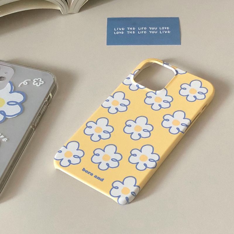 bora and(ボラアンド)の「Blue flower glossy hard case (iphone case)(Smartphone Accessories)」