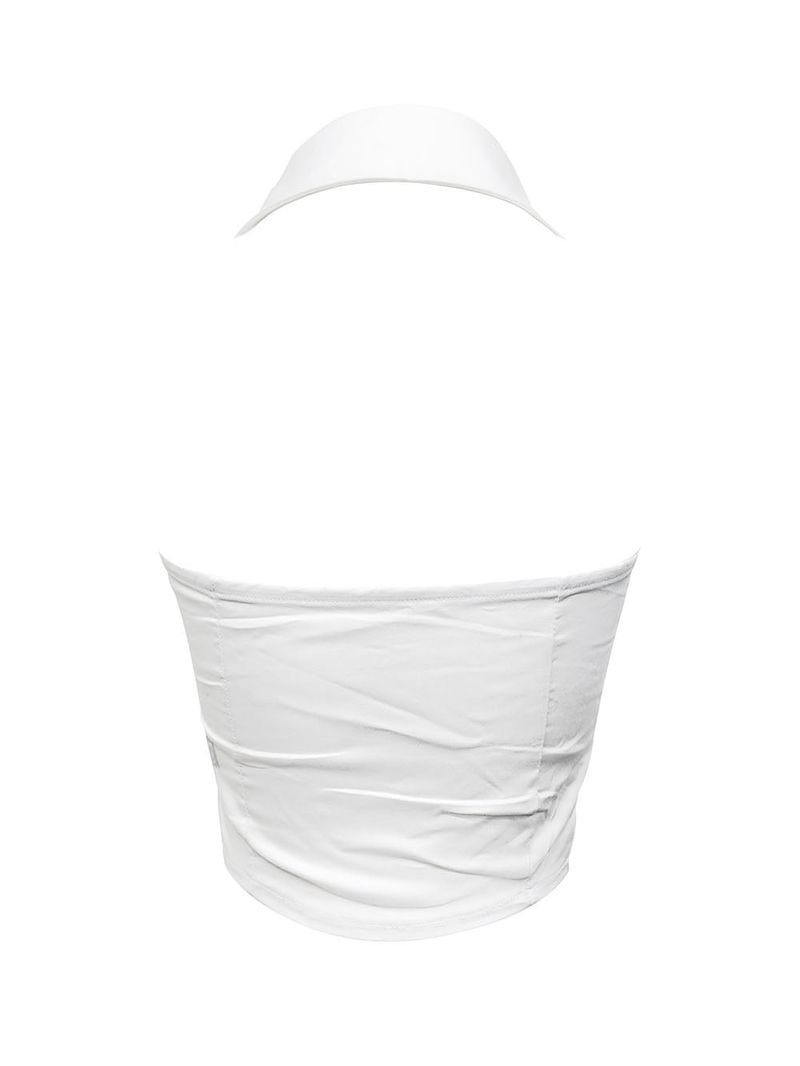 y2k back slit halter vest