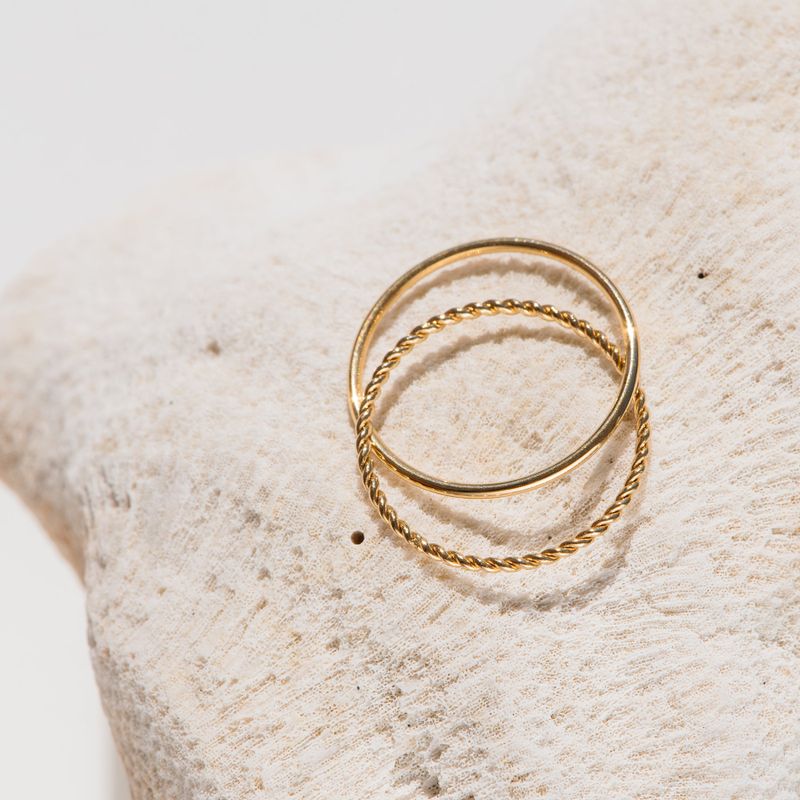 Pam Double Hoop Ring