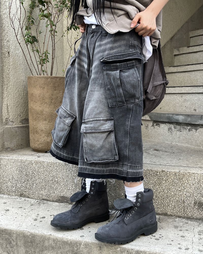 Origin Vintage Cargo Denim Bermuda Pants