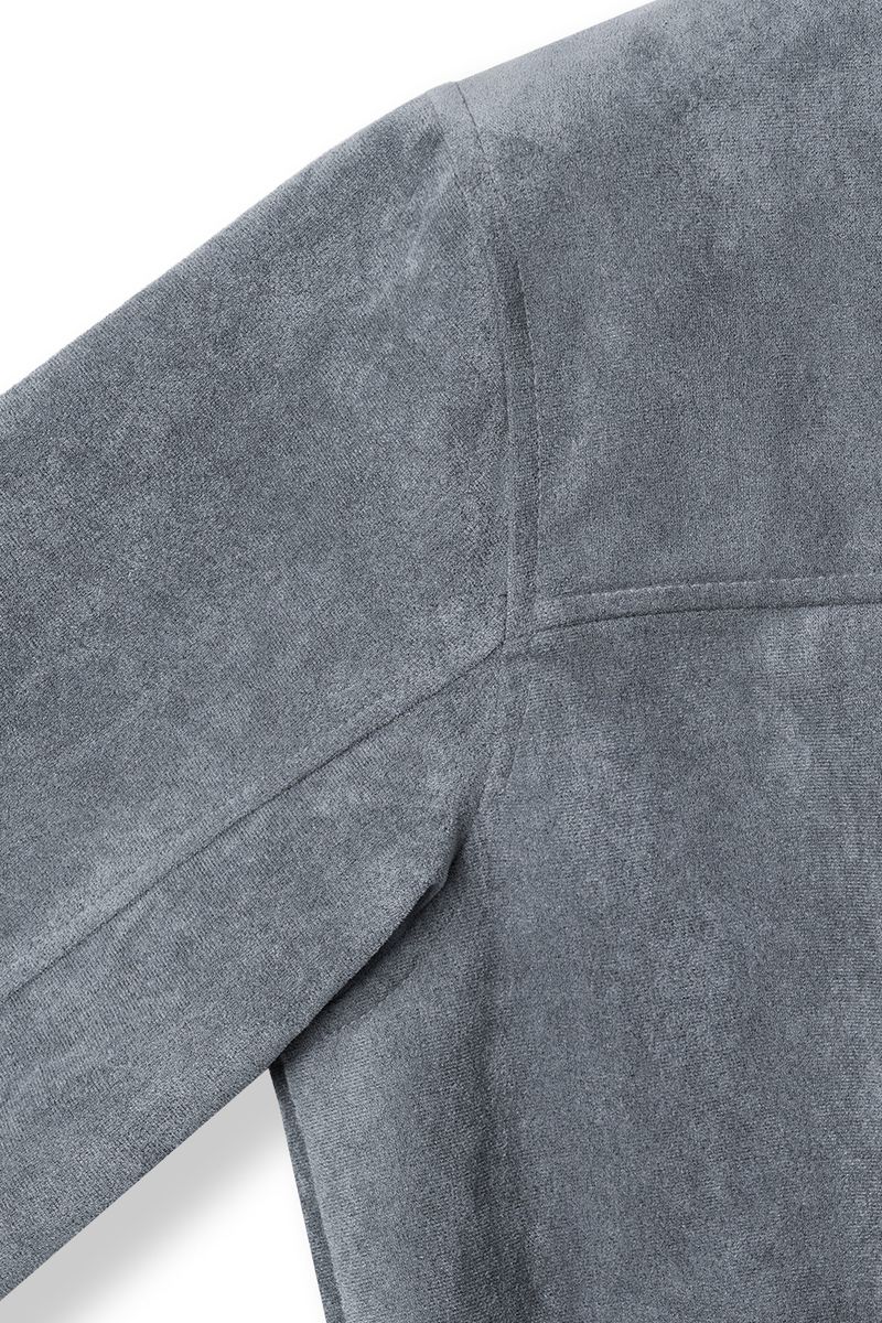 Brandt incision suede cropped jacket