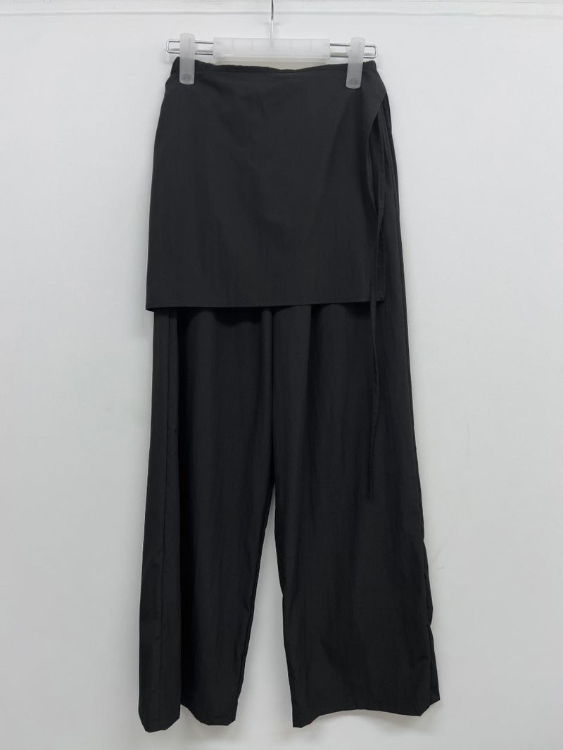 Geeks Wrap Nylon Wide Pants