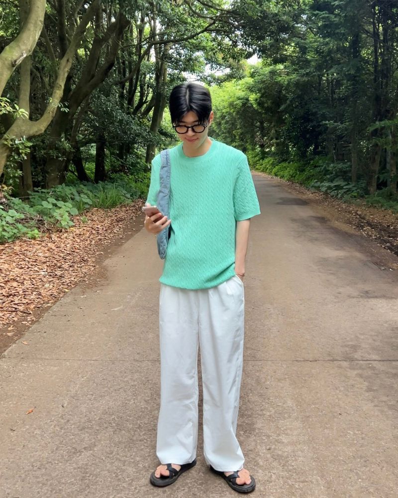 Palette twist short sleeve Knit