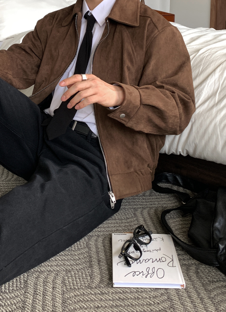 Bias Classic Bias Incision Suede Jacket