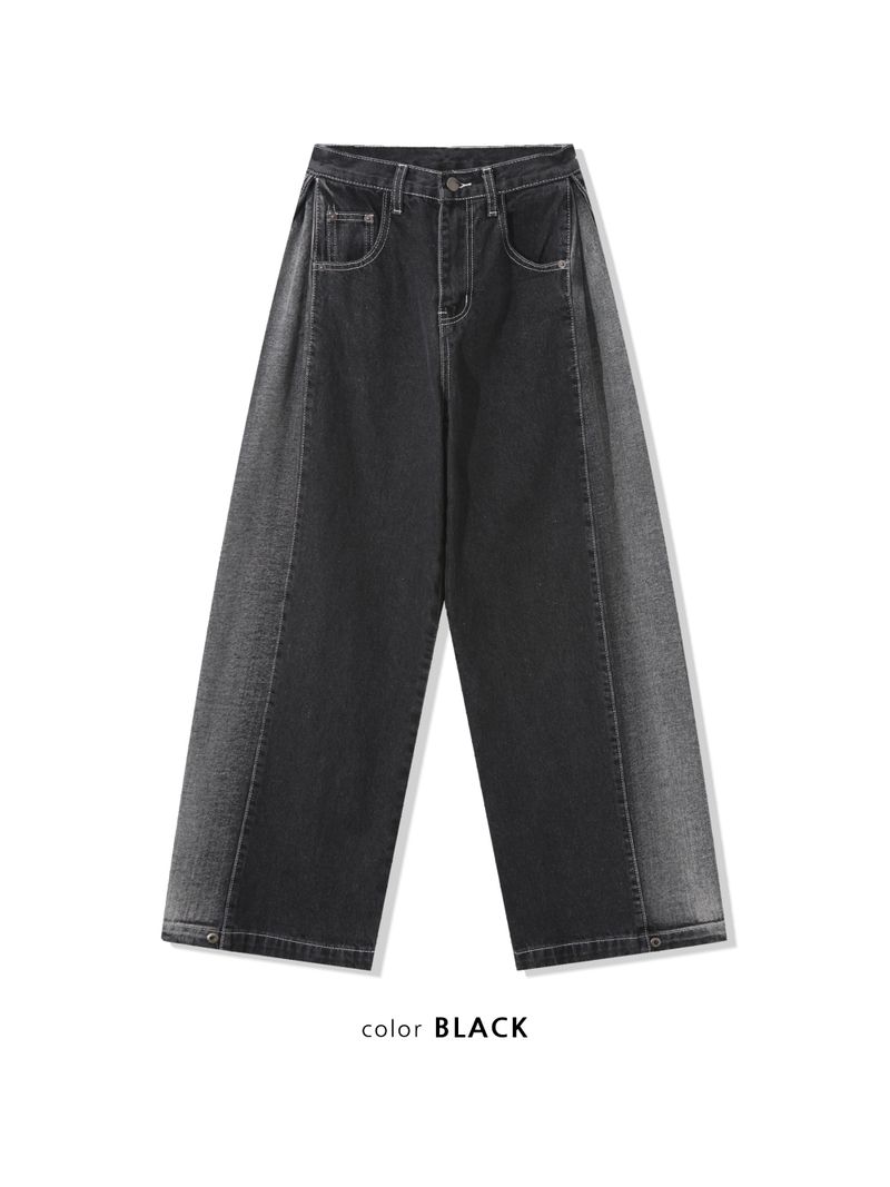 dual-washed denim pants(2colors)