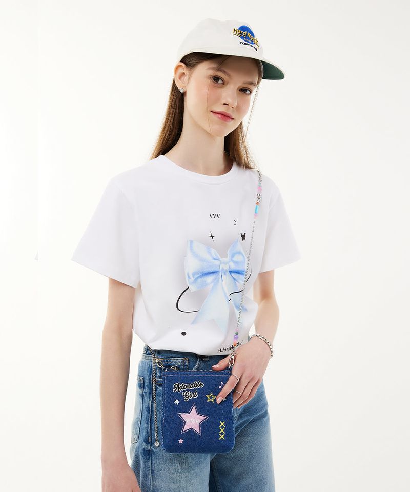 Highteen Denim Mini Cross Bag _ Blue