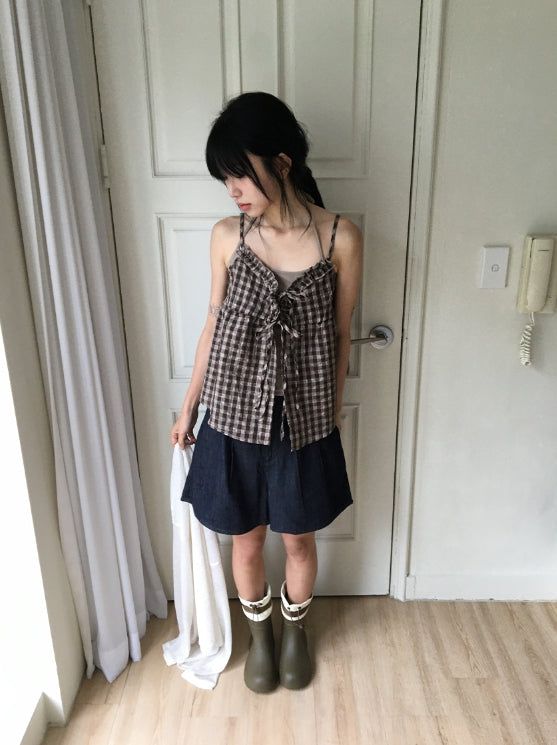 Cozy Nonfade Pintuck Back Banding Short Pants
