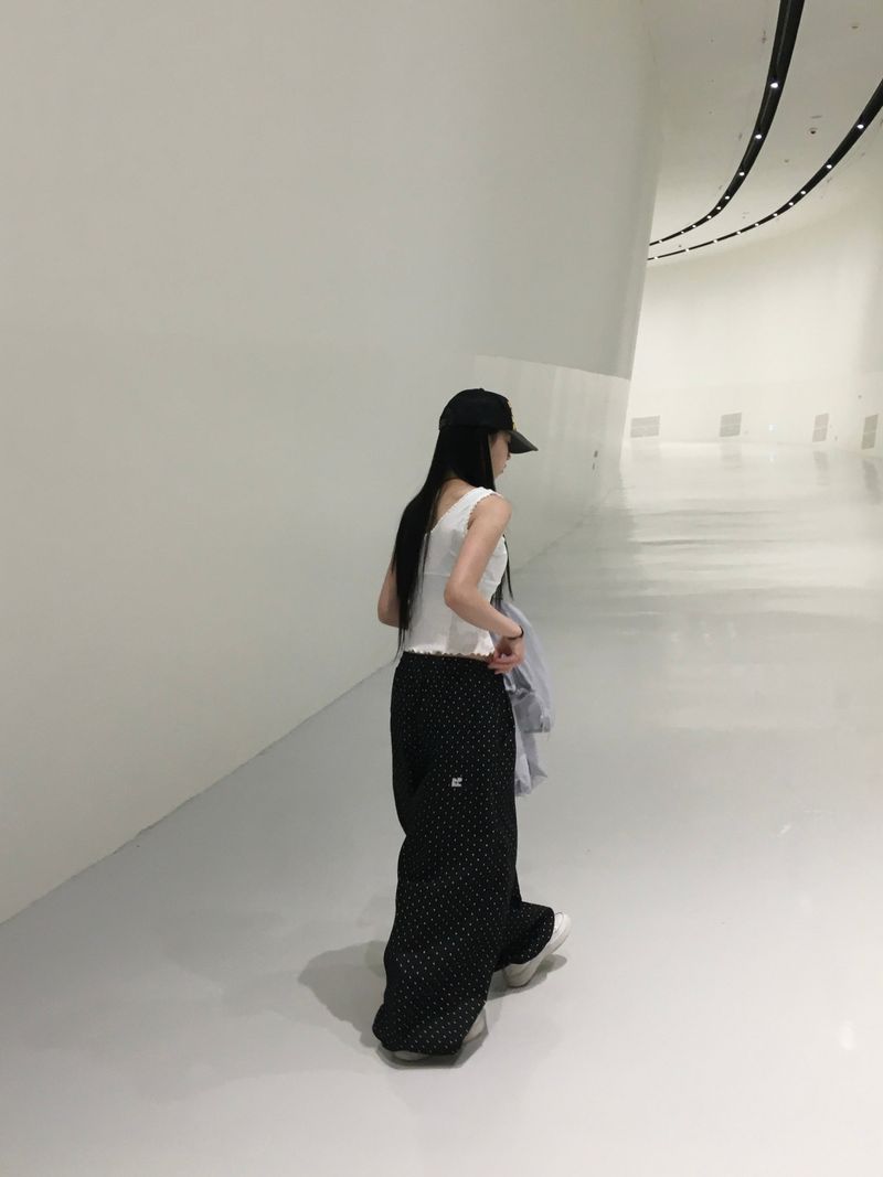 [Ritcore MADE] Mini Dot Wide Denim Pants (2c)