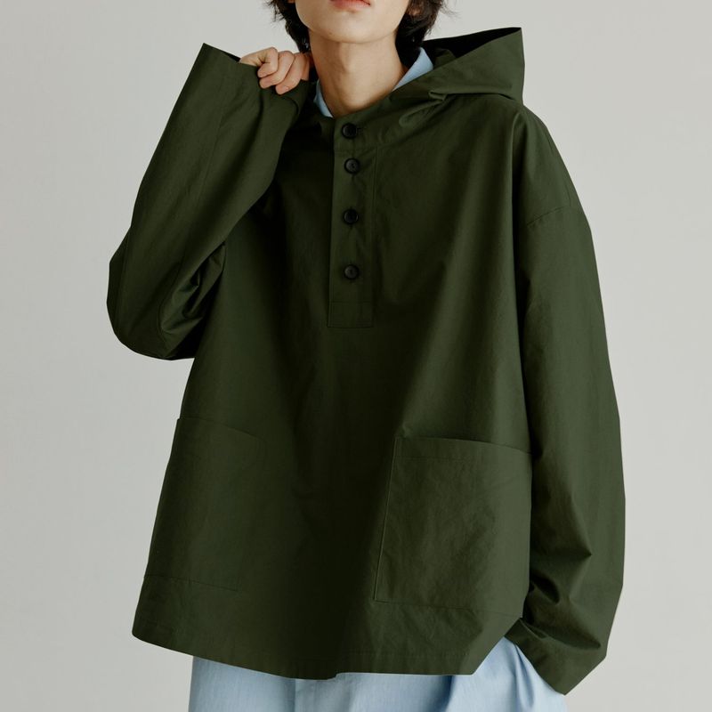 malen（マレン）の「unisex cotton hood anorak khaki（Jackets/Outerwear）」