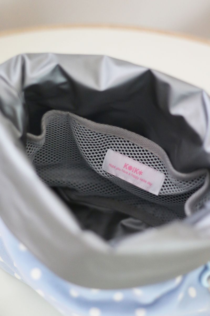 cozy lunch bag - blue dot