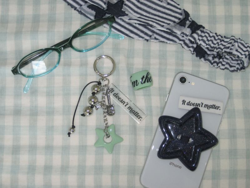 [STAR] Rock star bagcharm (Green)