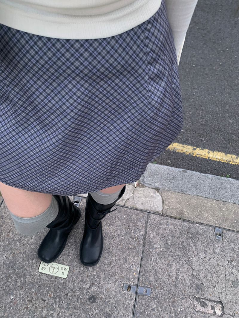 [MADE] Bellis checkered mini skirt