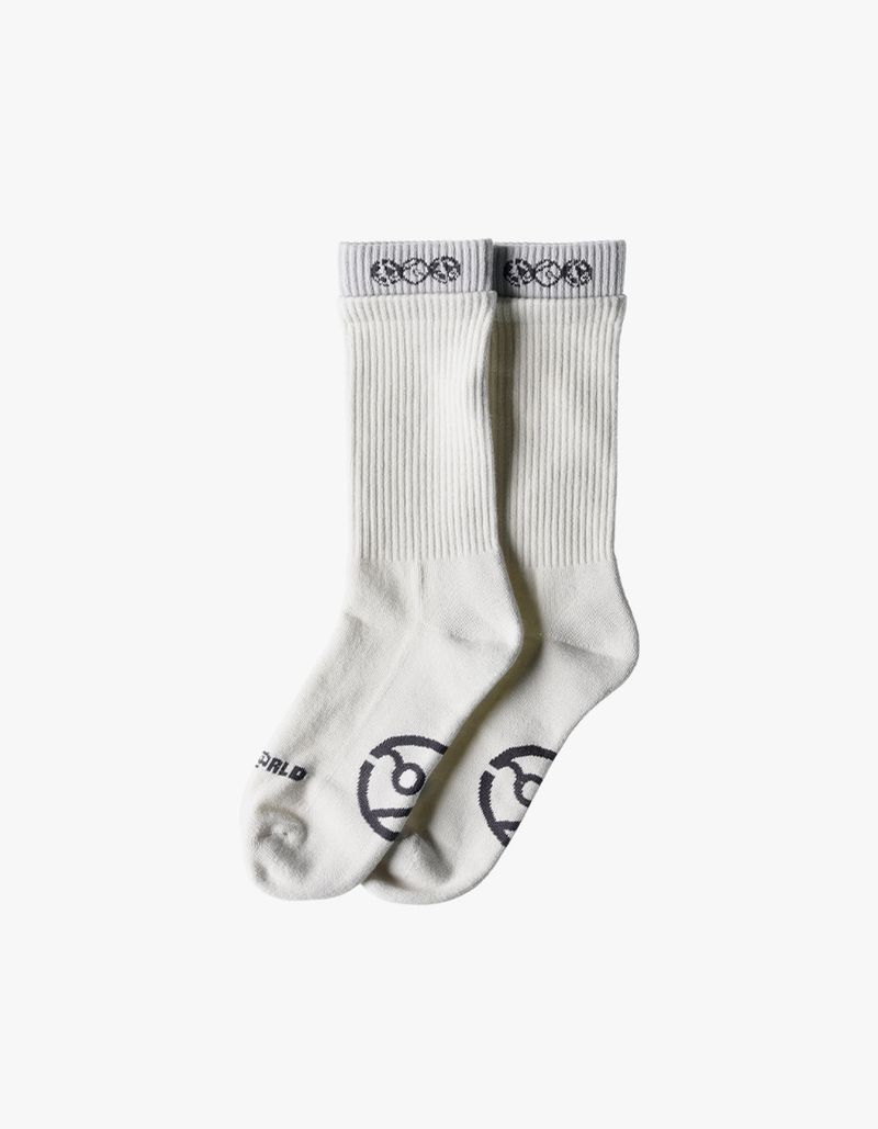 thewarld（ザワールド）の「DOUBLE CUFF SOCKS IVORY（Shoes）」