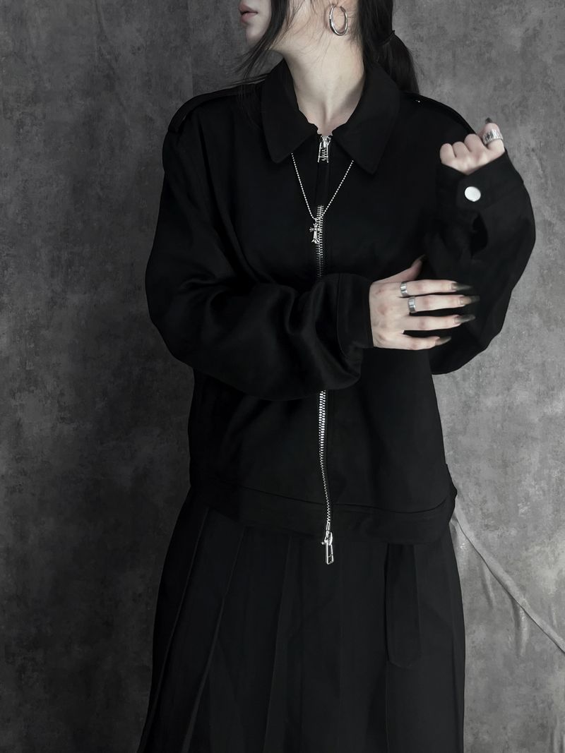 ash suede shoulder jacket (2color)