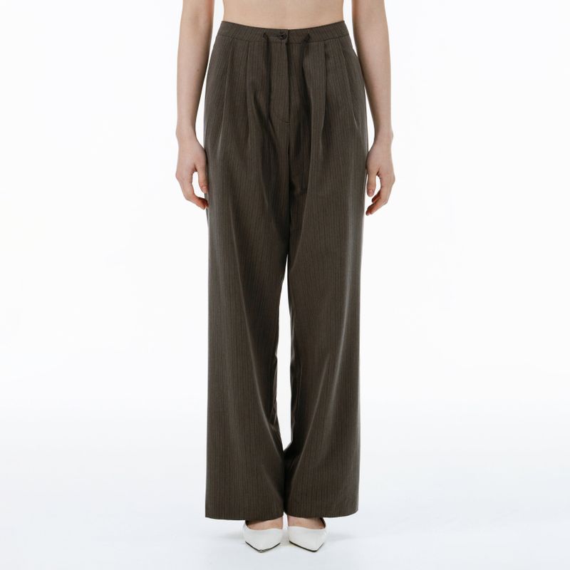 Soil stripe pants (charcoal)