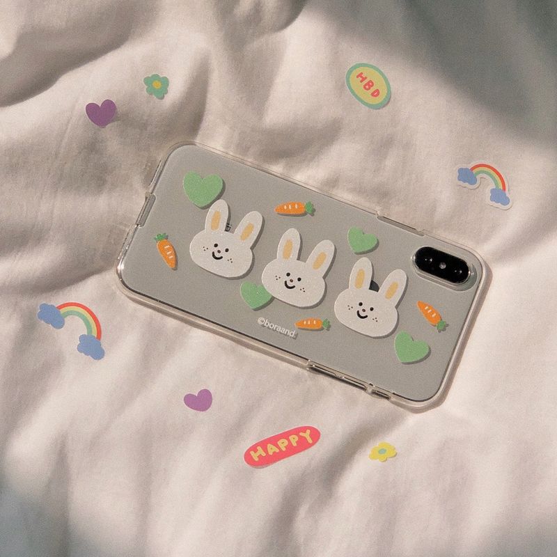 bora and(ボラアンド)の「Bunny iphone case(Hats)」