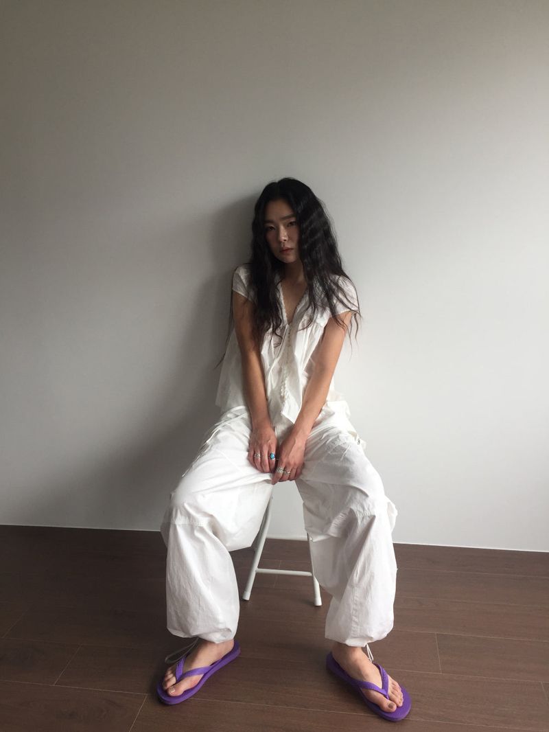 Peep Wide Cargo Pants (3color)