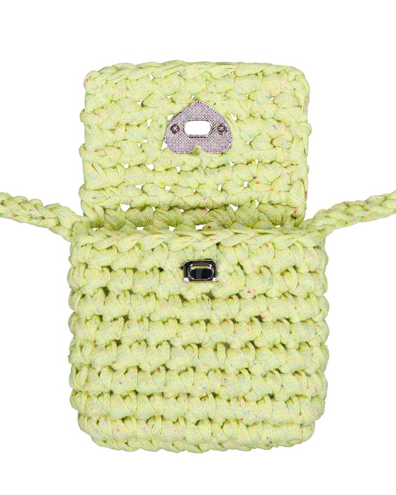 Heart Mini Cross Bag - Yellow Green