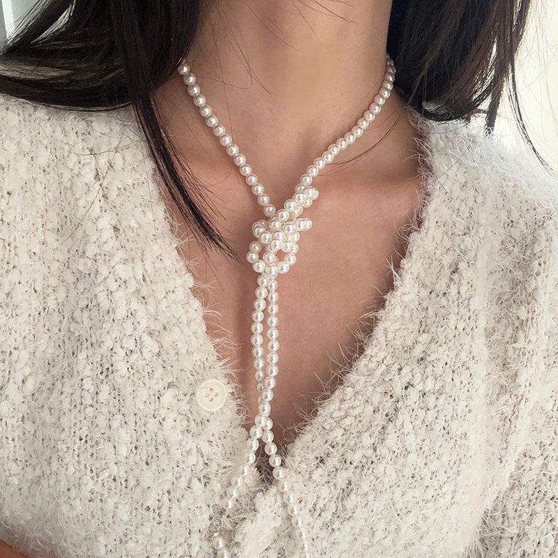 MOSXE（モスクス）の「[92.5silver] 3way long pearl necklace（Accessories）」