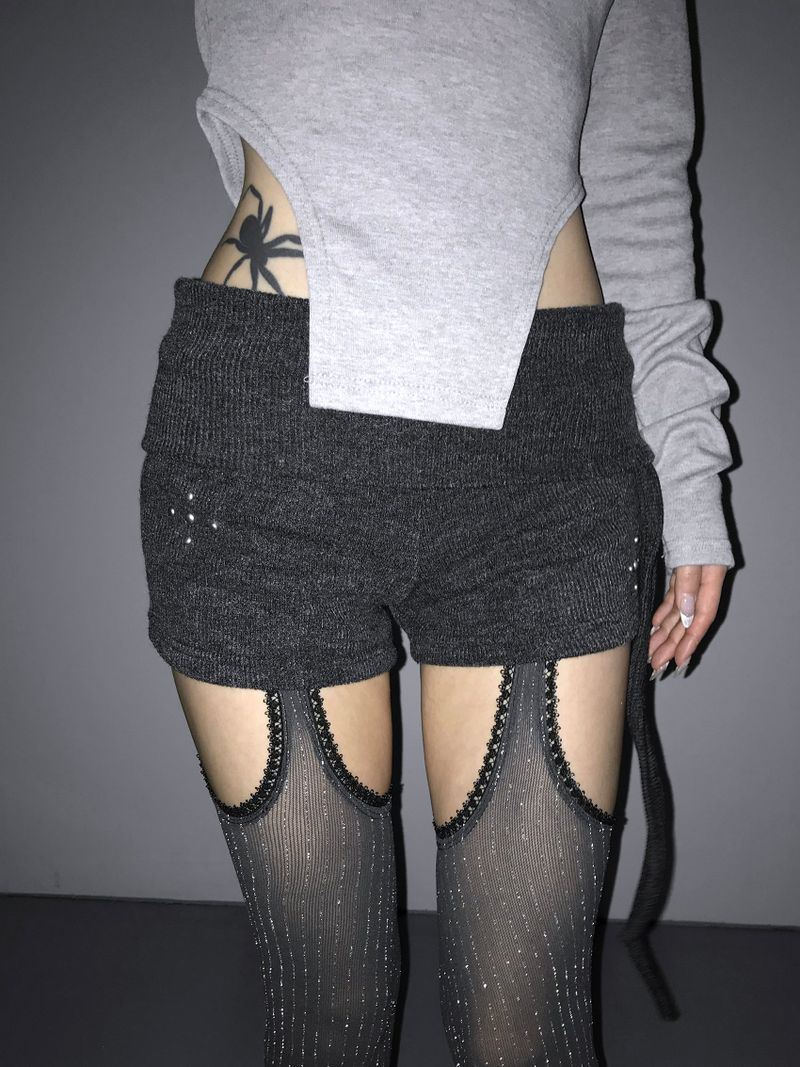 polding stud string shorts(2 color)